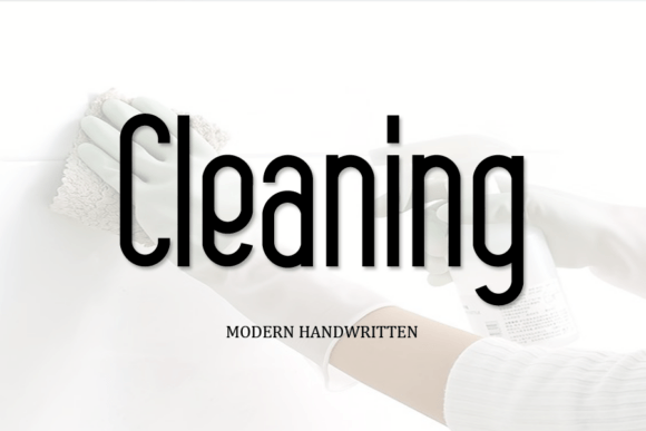 Cleaning Font — A Free Script Typeface Worth Your Attention