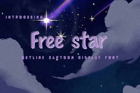 Free Star Font: A Fun Outline Display Typeface