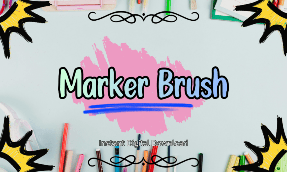 Marker Brush Font – Bold, Playful & Ready to Create