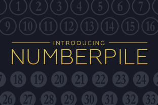 Numberpile Font - Quirky Typography for Creative Projects