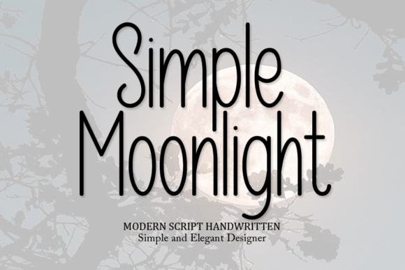 Simple Moonlight Font – A Free Handwritten Script Worth Exploring